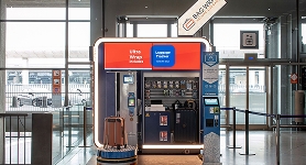 Devanture de la boutique Bag Wrap à l'aéroport