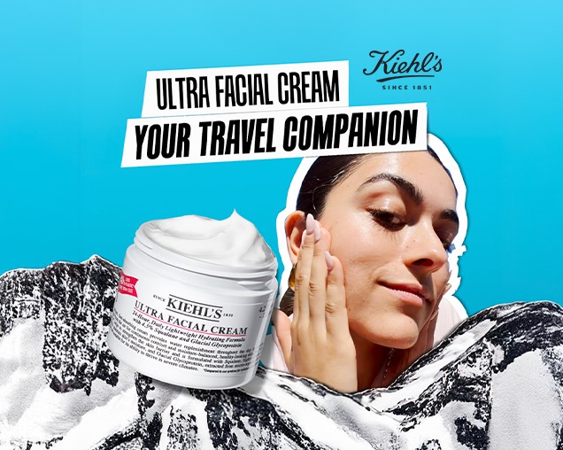 Kiehl's, ultra facial cream, your travel companion