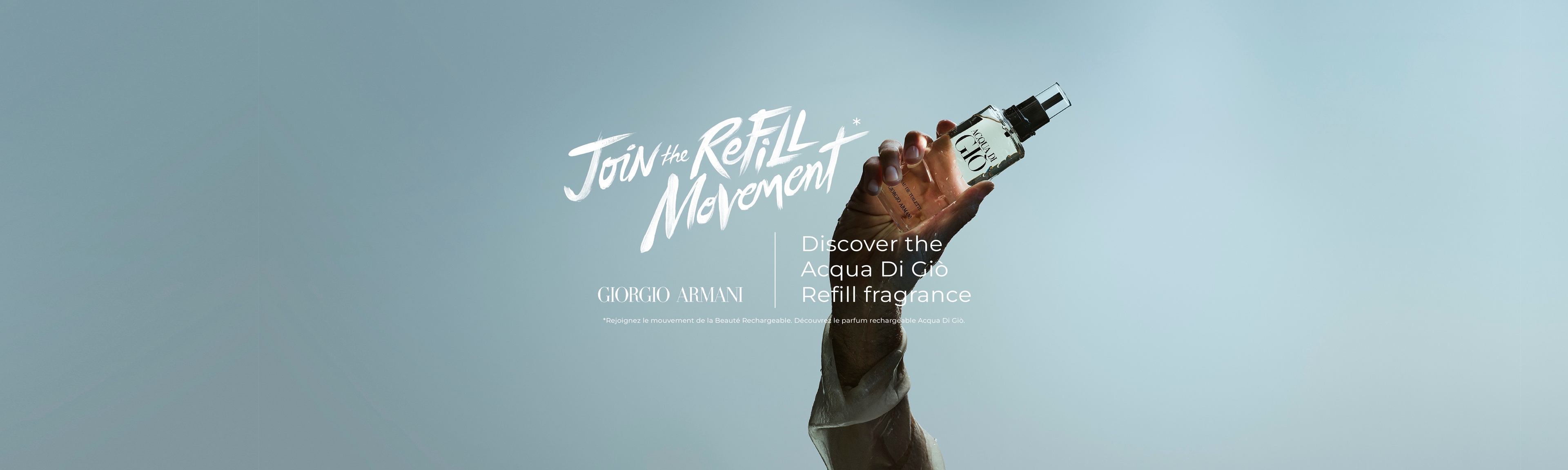 Join the refill movement - Giorgio Armani - Rejoignez le mouvement de la beauté rechargeable