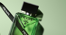Prada's Paradigm perfume bottle
