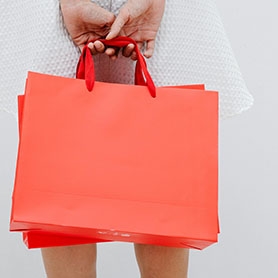 Sac de shopping orange
