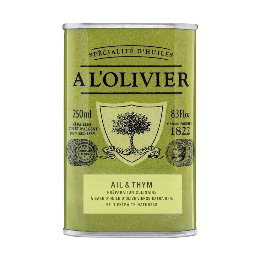 Huile D'olive Aromatique à L'ail & Thym