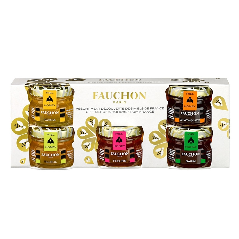 ‌Gift Set of 5 Honeys from France