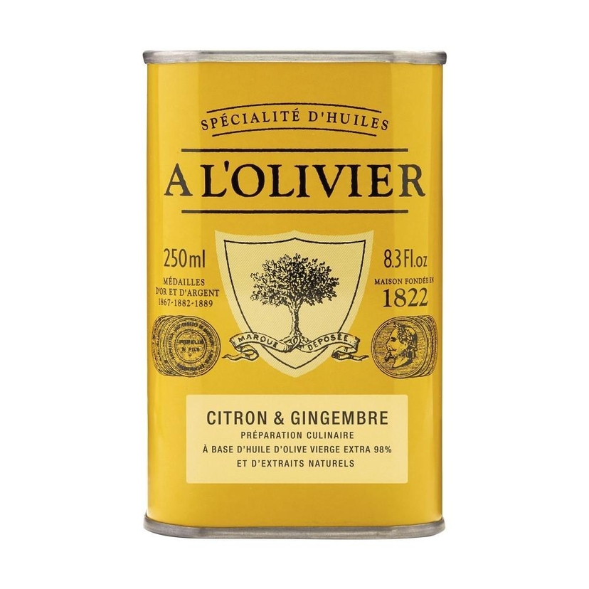 Huile D'olive Aromatique Au Citron & Gingembre