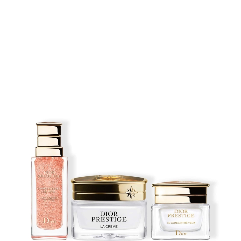 Dior Prestige The Regenerating and Perfecting Ritual Skincare Set - 3 Products - Serum, Face Cream and Eye Care