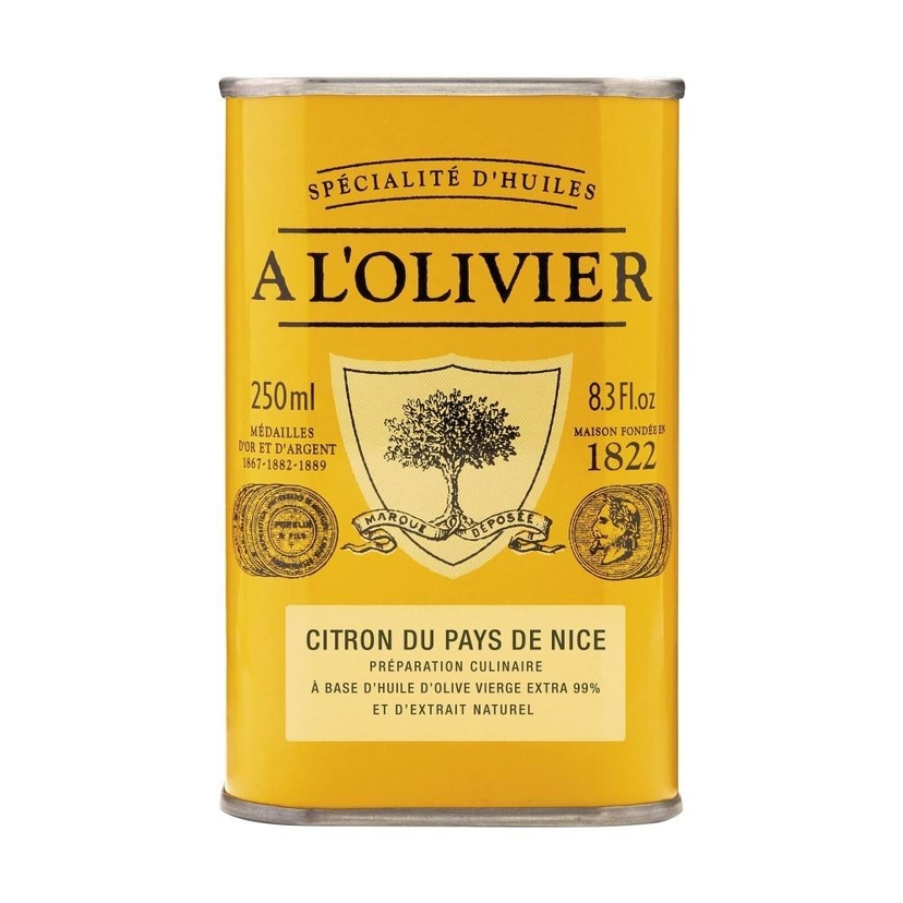 Huile D'olive Aromatique Au Citron Du Pays De Nice
