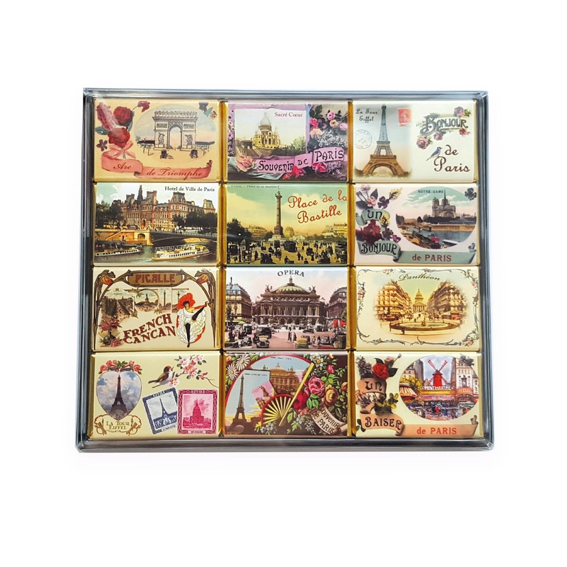Dominos Chocolat Au Lait Carte Postale