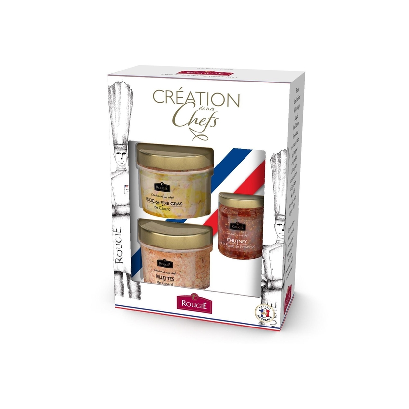 Block Of Duck Foie Gras, Recipe With Sauternes + Duck Rillettes + Chutney Of Figs From Provence