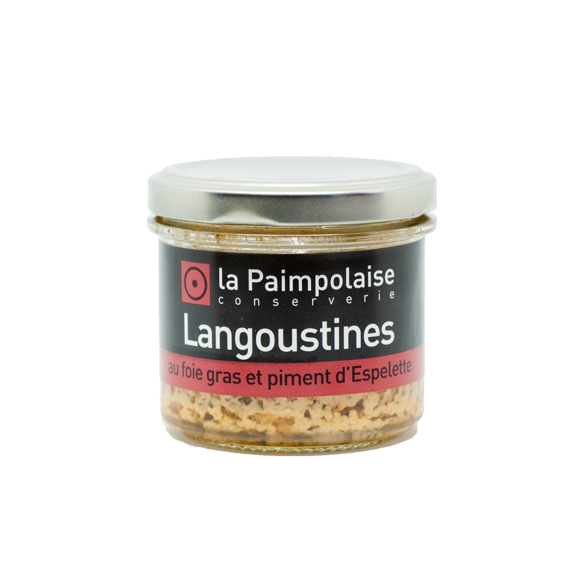 Langoustines au foie gras de canard (5%) et piment d'Espelette
