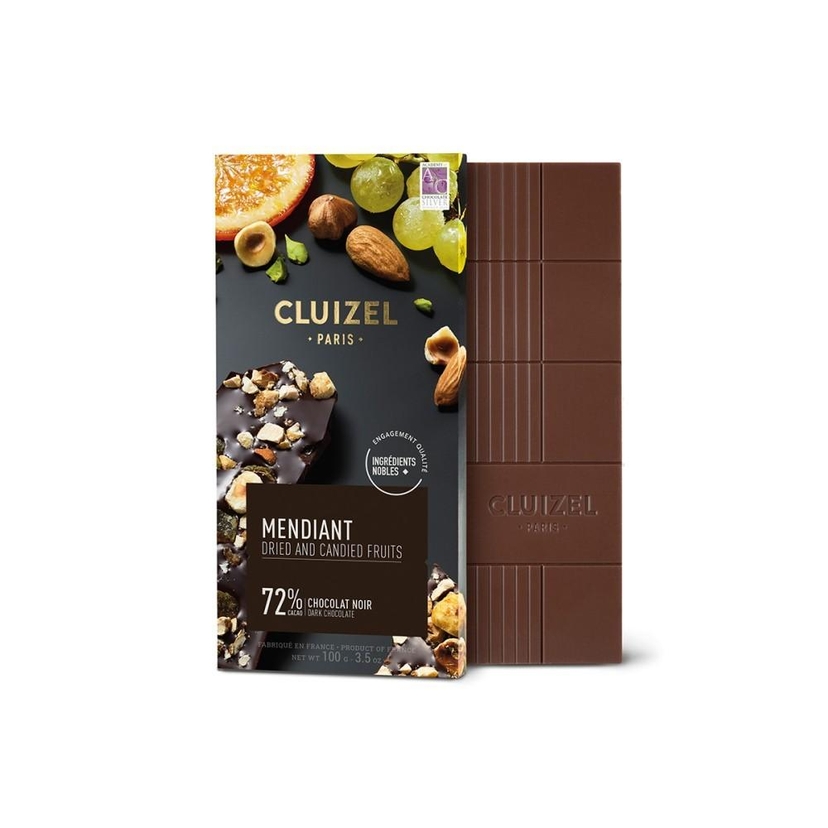 Dark 72% Bar, Dried And Candied Fruits