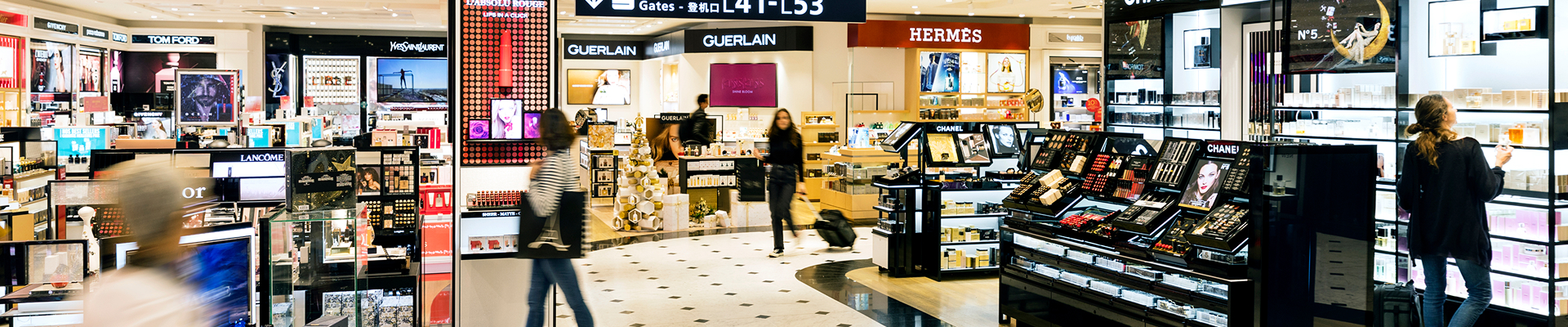 Vue d'une boutique Duty Free à l'aéroport CDG